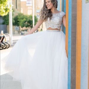 Two piece Sherri hill ball gown